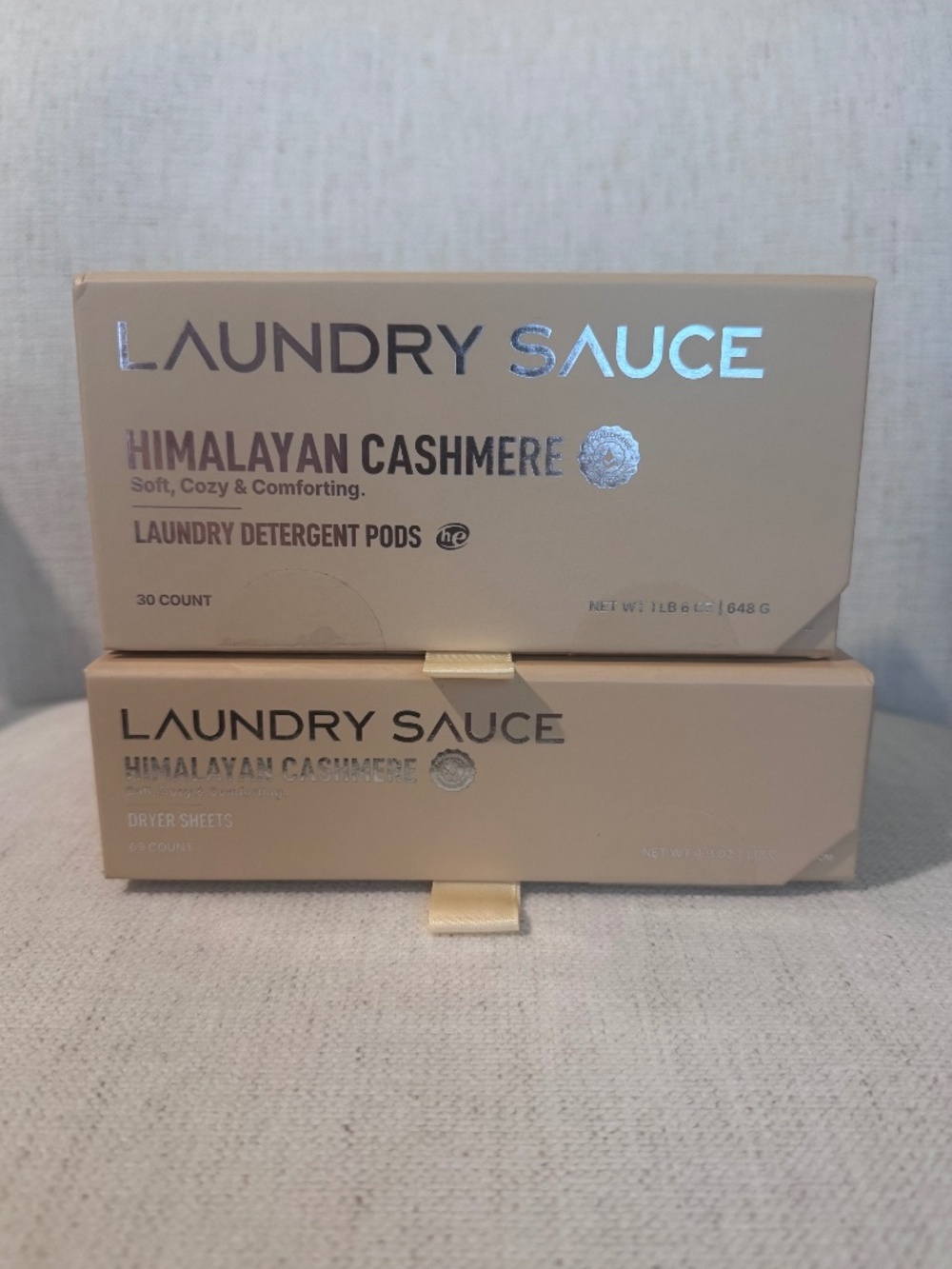 Full Set Laundry Sauce Himalayan Cashmere 30 Laundry Pods and 69 Dryer Sheets